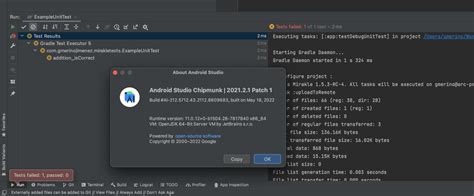 Test Events Were Not Received In Android Studio Artic Fox