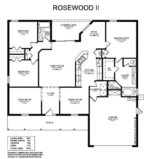 Rosewood Homes Floor Plans