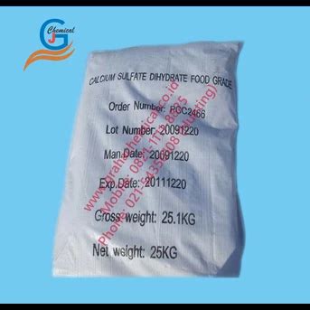 Jual Calcium Sulphate Dihydrate Oleh Pt Graha Jaya Pratama Kinerja