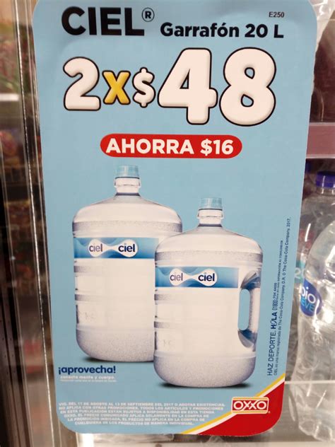 Oxxo Garrafones Ciel Por Promodescuentos