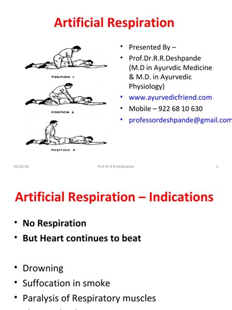 Artificial Respiration | PDF | Exhalation | Respiratory System