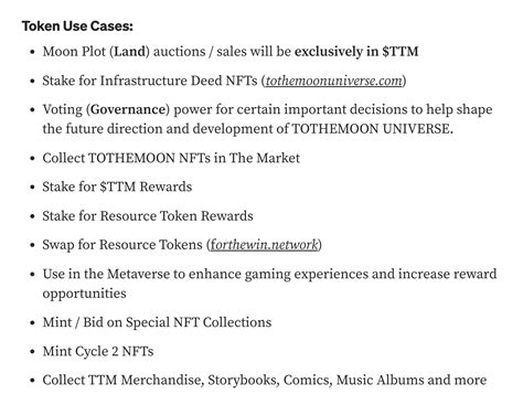 Whos Ready For Ttm Airdrop 1 Just Look At Those Use Cases 😎😱🔥🚀 Rneo