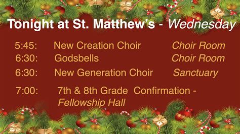 Wednesday Evening Nov 29001 St Matthews Lutheran Church Wauwatosa