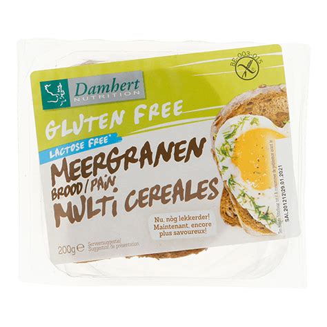 Damhert Glutenvrije Brood Meergranen Per Pak 200 G