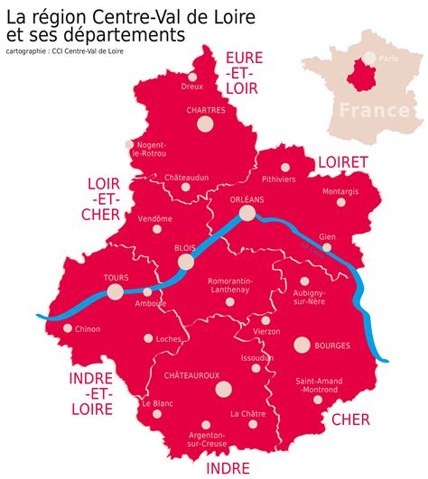 Carte De La R Gion Cci Centre Vdl