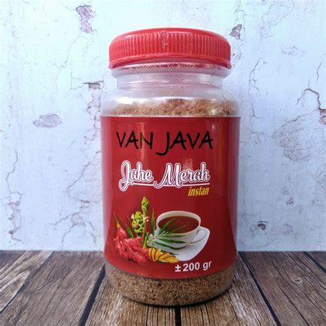 Jual Jahe Merah Bubuk Instan Van Java Gram Shopee Indonesia