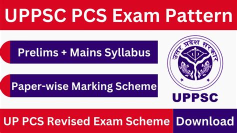 UPPSC PCS Exam Pattern 2024 Check UPPCS Prelims Mains Revised