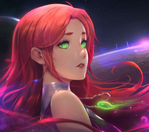 Download Green Eyes Red Hair Starfire Dc Comics Tv Show Teen Titans