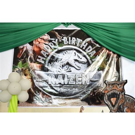 Jurassic Worlddinosaur Themed Birthday Tarpaulin Shopee Philippines