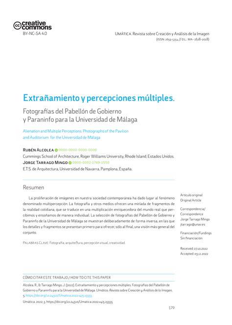 PDF Extrañamiento y percepciones múltiples Fotografías del Pabellón