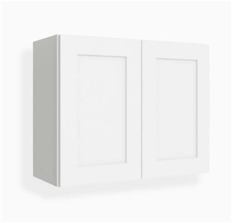 White Shaker 24″ H Double Door Wall Cabinet Decohub Home