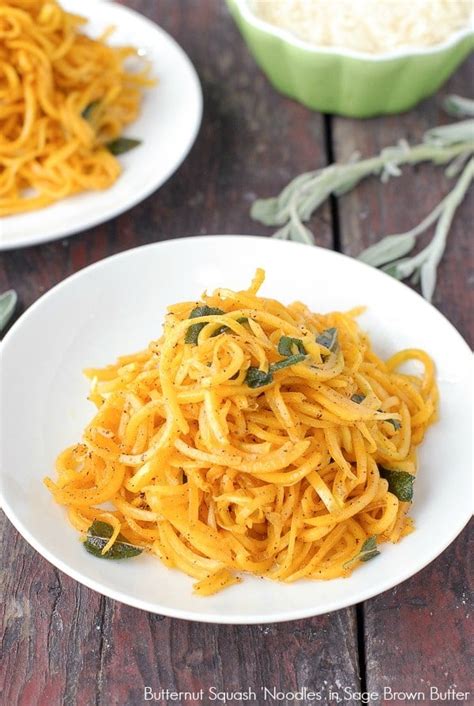 Butternut Squash Noodles in Sage Brown Butter