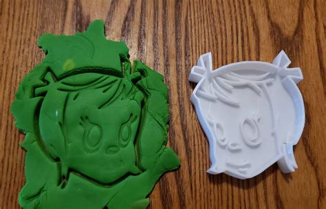 3d Printed Cindy Lou Grinch Cookie Cutter Clay Mold Playdoh Etsy