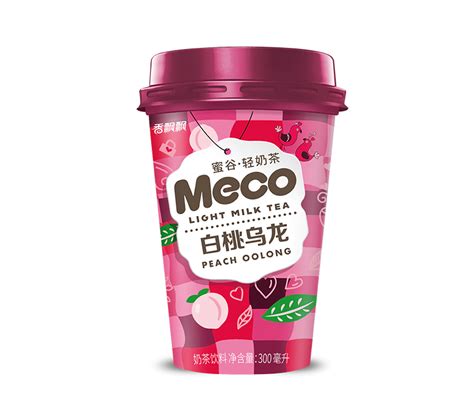 Grocery Drinks Meco Peach Oolong Milk Tea Meco白桃乌龙轻奶茶