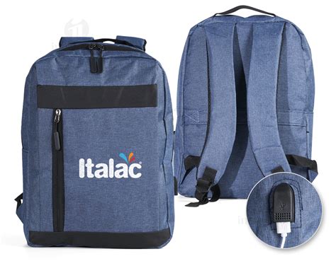 Mochila Nylon L C Usb E Bolso Personalizada Personalizado Brindes