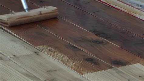 Staining A Wood Deck With Messmer S Uv Plus Youtube