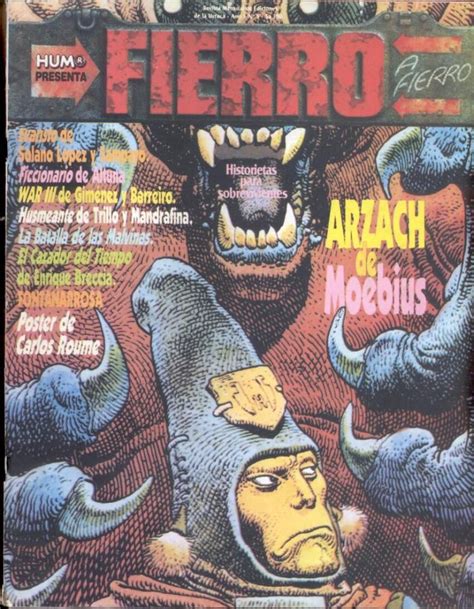 The Front Cover Of A Magazine With An Image Of A Demon And Other