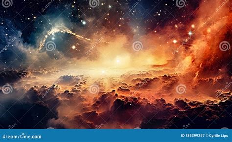 Colores Vibrantes De Una Obra De Arte Generativa De Una Galaxia