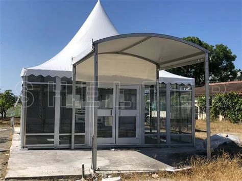 White Pvc Mm Aluminum German Hanger Tent At Rs Sq Ft In Kolkata