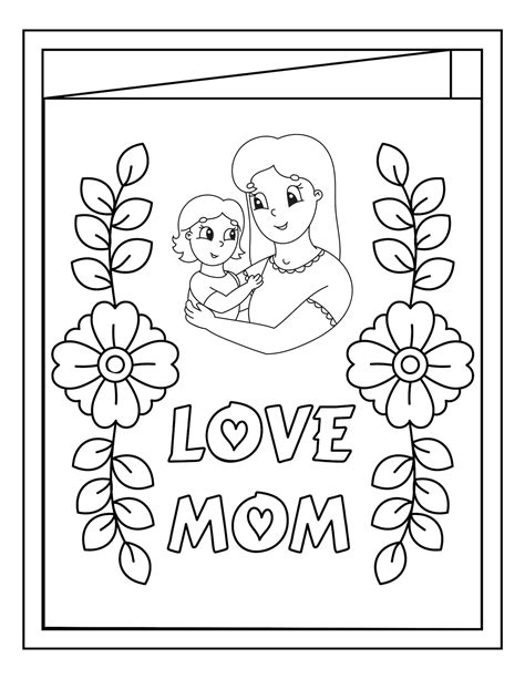 Mom Printable Coloring Pages