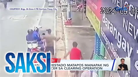 Mekaniko Arestado Matapos Manapak Ng MMDA Enforcer Sa Clearing