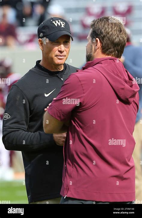 Blacksburg Va October Wake Forest Demon Deacons Head Coach Dave