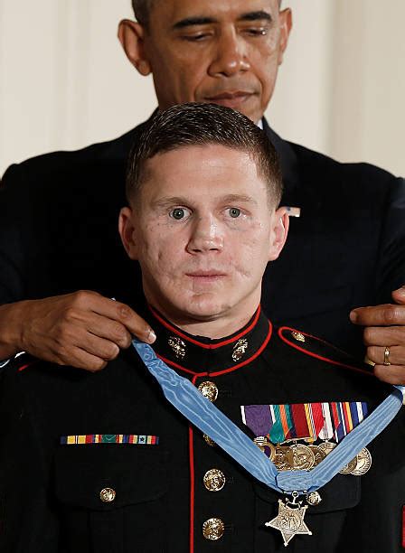 President Obama Awards Medal Of Honor To Marine William Kyle Carpenter Photos And Images Getty