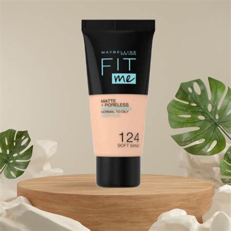 Maybelline Fit Me Matte Poreless Foundation 124 Soft Sand 30ml Vitamins House