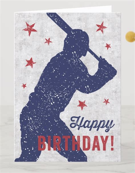 Birthday Card Baseball Theme