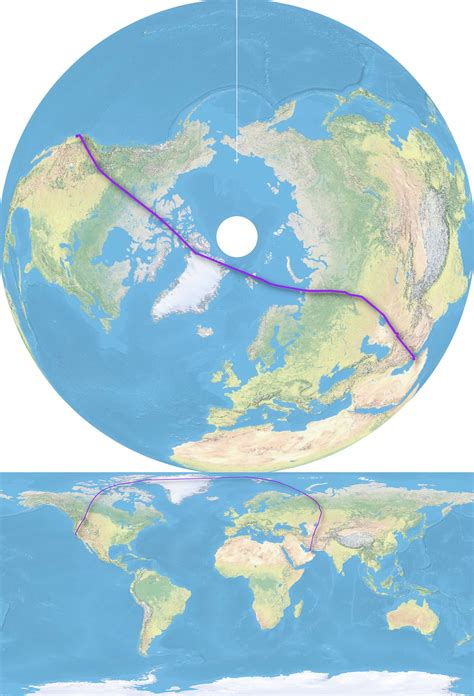 Why Your Flight Path Looks Completely Different On Different Maps