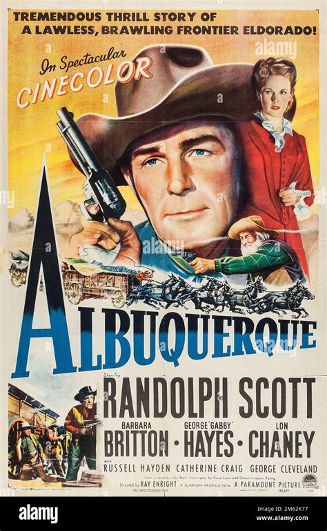 Randolph Scott In Albuquerque 1948 Directed By Ray Enright Credit