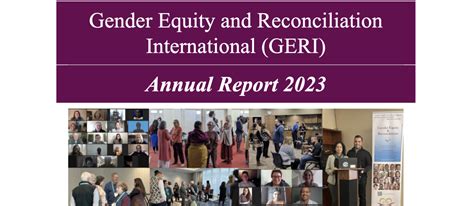 Gender Equity And Reconciliation International Geri 2023 Highlights From An Inspiring Year