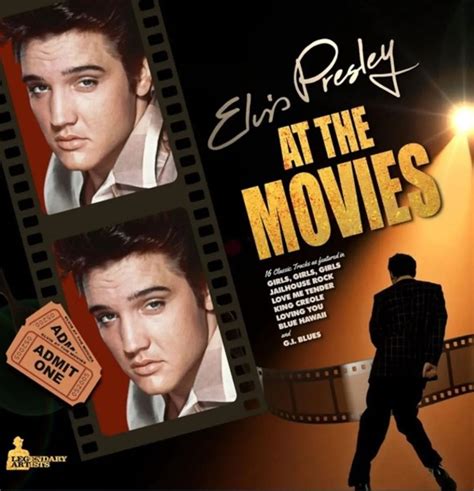 Elvis Presley At The Movies - 33 RPM Vinyl Legandary Artists Label ...