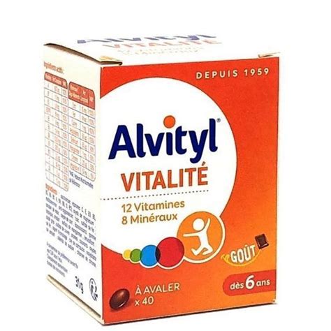 Alvityl Vitalité Comprimé X 40 Goût Chocolat