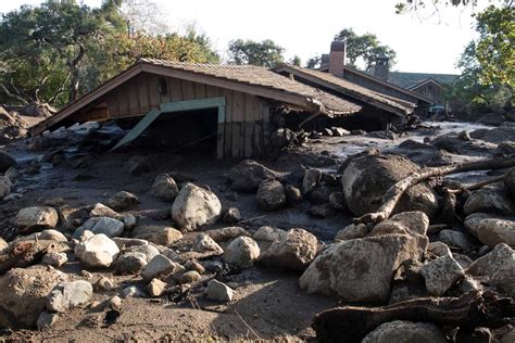 Map of Montecito mudslide - Washington Post