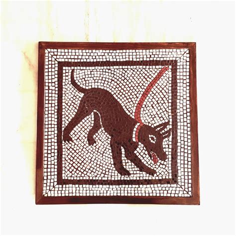 New Mosaic Art Pompeii Dog Wall Art Mosaic Hand Cut Ceramic - Etsy