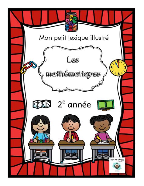 Mon Petit Lexique Math Matique E Ann E Caroline Gingras Cr Ations