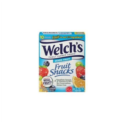 Welch S Mixed Fruits Mixed Fruits Fruit Snacks Pouches Pack Of 10 10 Pack Kroger