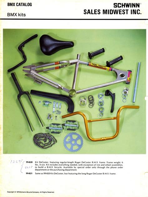 Schwinn Bmx Kit 1979