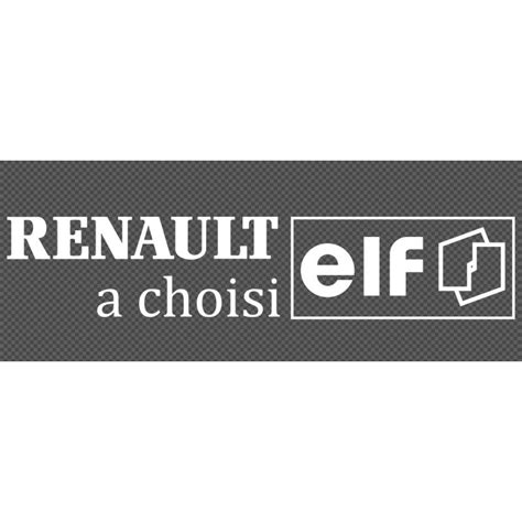 Lettrage Renault A Choisi Elf