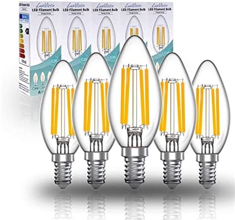 Belns Melns E Dimmable Led Candle Light Bulbs W Equivalent To W