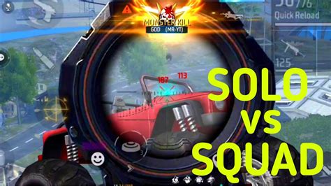 Solo Vs Squad Mobile Gameplay Free Fire Vincenzo ️ Alpha Free Fire