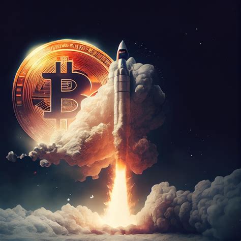 Premium Photo Bitcoin Going Up Bitcoin Btc Launch Going To The Moon