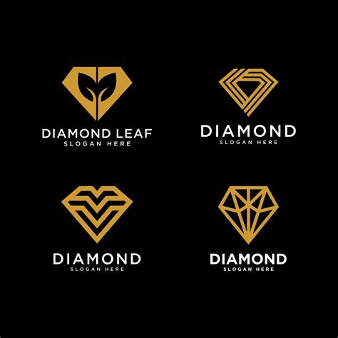 Set Of Diamond Logo Vector Design MasterBundles