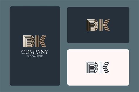 Imagen vectorial del diseño del logotipo de bk Vector Premium