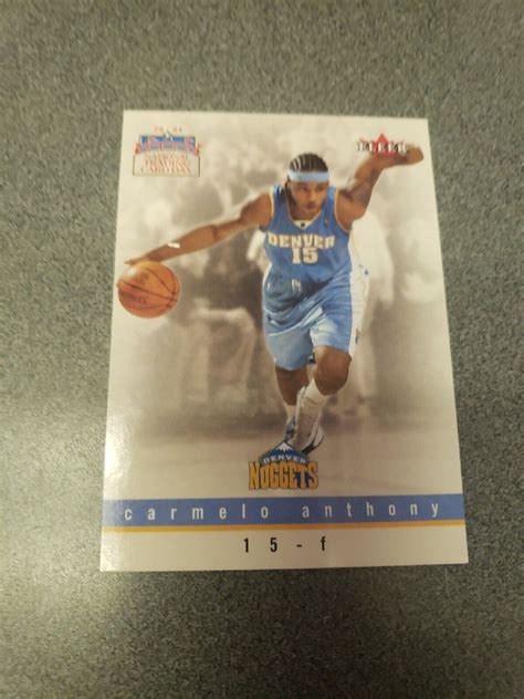 2003 04 Fleer National Trading Card Day CARMELO ANTHONY RC Rookie 8 Of