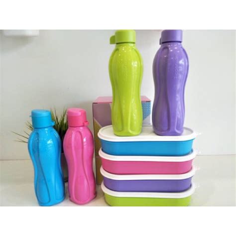 Tupperware Candy Pop Eco Bottle Set 4 500ml Pwp Oval 4 450ml Shopee Malaysia