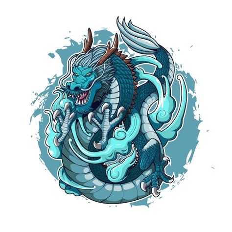 Traditional Japanese Water Dragon