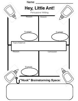 Hey Little Ant! Persuasive Writing Unit by Teaching Braver | TpT