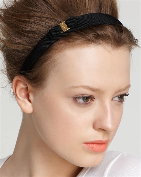 Salvatore Ferragamo Thin Headband With Bow Bloomingdales